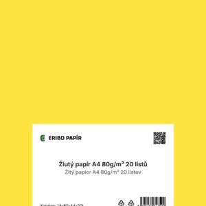 Žlutý papír A4 20 ks