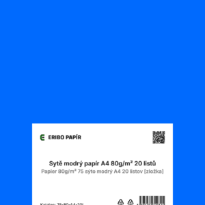 Sytě modrý papír A4 20 ks