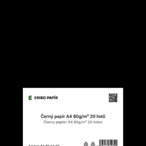 Černý papír A4 20 ks