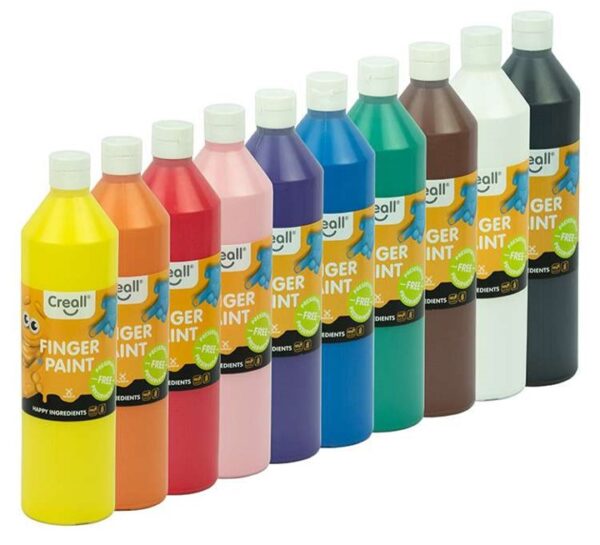 Prstová barva 750 ml bílá - Image 4