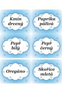 Samolepky na kořenky modré – mrak
