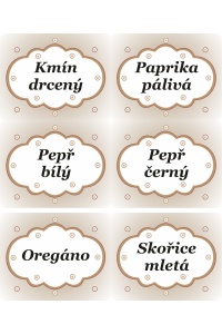 Samolepky na kořenky hnědé – mrak