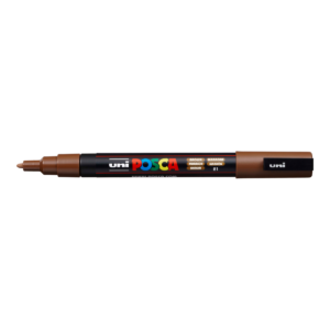 Popisovač PC-3M hnědý
