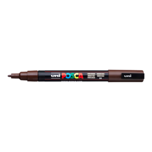 Popisovač PC-3M tmavě hnědý