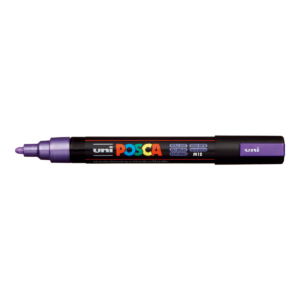 Popisovač PC-5M metalicky fialový