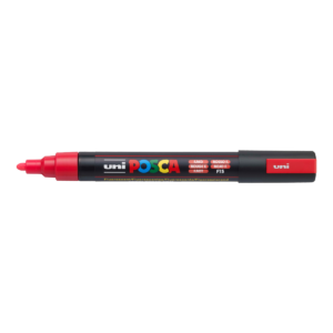Popisovač PC-5M fluo červený